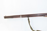 Antique SWISS Military Style .54 Percussion RIFLE w/FELDSTUTZER Bayonet Lug 19th Century SWISS STYLE Rifle with WOVEN SLING - 16 of 18