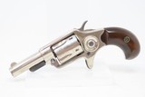 1874 Antique Nickel COLT NEW LINE .32 Caliber Rimfire SPUR TRIGGER Revolver WILD WEST Potent Conceal & Carry Hideout Gun - 2 of 17