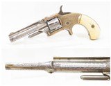 ENGRAVED Antique MARLIN XX Standard Model 1873 .22 Cal. RF POCKET REVOLVERSCARCE “Suicide Special” Revolver in .22 Rimfire