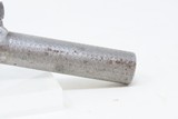 EUROPEAN Antique ENGRAVED Boxlock .48 Caliber PERCUSSION POCKET PistolMid-1800s Self Defense Pistol - 5 of 16