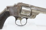Antique SMITH & WESSON 2nd Model .38 S&W Safety Hammerless “LEMON SQUEEZER” 5-Shot S&W Top Break Revolver with NICKEL FINISH - 17 of 18