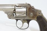 Antique SMITH & WESSON 2nd Model .38 S&W Safety Hammerless “LEMON SQUEEZER” 5-Shot S&W Top Break Revolver with NICKEL FINISH - 4 of 18