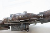 ENGRAVED Antique H. MALCHAIR Double Action PINFIRE 9mm Caliber REVOLVER1850s Lefaucheux Style BELGIAN SELF DEFENSE Gun w/AMMO - 11 of 18