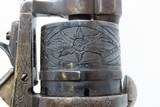 ENGRAVED Antique H. MALCHAIR Double Action PINFIRE 9mm Caliber REVOLVER1850s Lefaucheux Style BELGIAN SELF DEFENSE Gun w/AMMO - 13 of 18