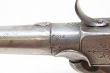 LIEGE PROOFED Antique ENGRAVED Boxlock .44 Caliber PERCUSSION POCKET Pistol Liege Proofed Mid-1800s Self Defense Pistol - 15 of 19