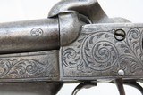 ENGRAVED Antique Belgian DOUBLE BARREL Side x Side PINFIRE 9mm Cal. Pistol - 6 of 17