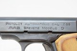 FRENCH M.A.B. Model “D” 7.65mm SEMI-AUTOMATIC Hammerless POCKET Pistol C&R.32 ACP Caliber Based on the Model 1910 FN BROWNING - 10 of 23
