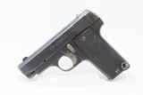 WORLD WAR I Era Spanish RUBY Style .32 ACP Cal. SEMI-AUTOMATIC Pistol C&R7.65x17mm Browning with LEATHER HOLSTER - 3 of 18