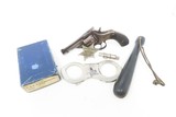 HARRINGTON & RICHARDSON “POLICE” Set Top Break .32 S&W C&R REVOLVER
Early 1900s Sidearm w/ Handcuffs, Badge, & Nightstick! - 2 of 25