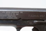 Yugoslavian ZASTAVA Model 57 7.62x25mm TOKAREV Semi-Automatic Pistol C&R
Yugoslavian MILITARY PATTERN Semi-Auto Pistol - 6 of 20