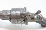Antique EUROPEAN Folding Trigger 11mm Caliber Self Defense PINFIRE RevolverDOUBLE ACTION Conceal & Carry with LANYARD RING - 7 of 13