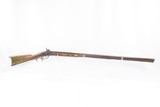 Antique KENTUCKY LONG RIFLE .32 Caliber PERCUSSION Half Stock Striped Maple Octagonal Barrel American Rifle - 2 of 17