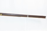 Antique KENTUCKY LONG RIFLE .32 Caliber PERCUSSION Half Stock Striped Maple Octagonal Barrel American Rifle - 5 of 17