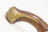 c1750 Engraved FRENCH FLINTLOCK Pistol by DUPONCEAU .60 Caliber Sidearm Martial Sized Horse or Belt Pistol - 3 of 16