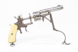 Antique BELGIAN Proofed FRENCH GALAND Model 1868 Double Action Revolver
With Nickel Finish and ANTIQUE IVORY Grips - 17 of 21