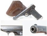 FABRIQUE NATIONALE Model 1922 7.65mm BELGIAN Semi-Automatic Pistol C&R
Belgian Made MILITARY/POLICE Pistol w/Leather Holster - 1 of 21
