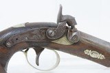 Antique HENRY DERINGER .44 Caliber Pistol c. 1850s Percussion 49ers Lincoln Philadelphia Deringer Pocket Pistol - 4 of 17