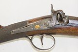 1800s ITALIAN Antique Long Barreled Smoothbore Musket .73 PERCUSSION Fowler Engraved and with Gold Maker’s Marks; Naples - 4 of 23