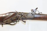 GERMANIC Antique WHEELLOCK Rifle Mother-of-Pearl Horn Cast Bronze Engraved
.58 Caliber Swamped Octagonal Barrel - 4 of 19