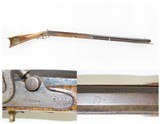 Susquehanna, Pennsylvania Antique LONG RIFLE SPANGLE .44 Caliber Percussion AMERICAN HUNTING/HOMESTEAD LONG RIFLE - 1 of 20