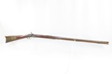 NEW ENGLAND Made JOHN MASON Antique PERCUSSION Full Stock .54 c. SMOOTHBORE ENGRAVED & SILVER WIRE INLAID Smoothbore Long Rifle - 2 of 19
