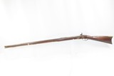 NEW ENGLAND Made JOHN MASON Antique PERCUSSION Full Stock .54 c. SMOOTHBORE ENGRAVED & SILVER WIRE INLAID Smoothbore Long Rifle - 14 of 19
