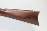 NEW ENGLAND Made JOHN MASON Antique PERCUSSION Full Stock .54 c. SMOOTHBORE ENGRAVED & SILVER WIRE INLAID Smoothbore Long Rifle - 15 of 19
