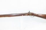 NEW ENGLAND Made JOHN MASON Antique PERCUSSION Full Stock .54 c. SMOOTHBORE ENGRAVED & SILVER WIRE INLAID Smoothbore Long Rifle - 16 of 19