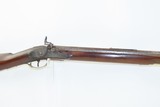 NEW ENGLAND Made JOHN MASON Antique PERCUSSION Full Stock .54 c. SMOOTHBORE ENGRAVED & SILVER WIRE INLAID Smoothbore Long Rifle - 4 of 19