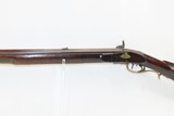 ENGRAVED Mid-1800s Antique Full-Stock .44 c. Percussion American LONG RIFLE HUNTING/HOMESTEAD Long Rifle with G. GOULCHER LOCK - 15 of 18