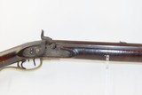 ENGRAVED Mid-1800s Antique Full-Stock .44 c. Percussion American LONG RIFLE HUNTING/HOMESTEAD Long Rifle with G. GOULCHER LOCK - 4 of 18