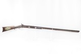 1850s Antique TYRON Half Stock BACK ACTION .32 Caliber American LONG RIFLEELK COUNTY, Pa. Style Made by TYRON of Philadelphia - 2 of 21