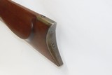 Antique Mid-1800s .46 Cal. BACK ACTION Half Stock Percussion TARGET Rifle
Pre-CIVIL WAR Unmarked TARGET Rifle - 16 of 16