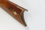 Antique J. W. CROOK Half-Stock .40 Caliber Percussion American LONG RIFLE
Mid-1800 Homestead Rifle with DOUBLE SET TRIGGERS - 18 of 18