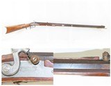 Antique J. W. CROOK Half-Stock .40 Caliber Percussion American LONG RIFLE
Mid-1800 Homestead Rifle with DOUBLE SET TRIGGERS - 1 of 18