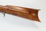 Antique J. W. CROOK Half-Stock .40 Caliber Percussion American LONG RIFLE
Mid-1800 Homestead Rifle with DOUBLE SET TRIGGERS - 14 of 18