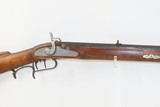 Antique J. W. CROOK Half-Stock .40 Caliber Percussion American LONG RIFLE
Mid-1800 Homestead Rifle with DOUBLE SET TRIGGERS - 4 of 18