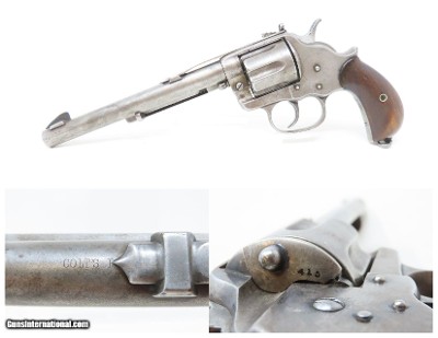 c1882 Antique COLT Model 1878 FRONTIER .45 Long Colt DOUBLE ACTION Revolver With Upgraded Adjustable Front & Rear Sights!