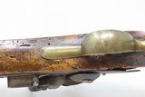 Early-1800 Antique LIEGE Martial Size FLINTLOCK Pistol .65 Caliber European Large Dutch/Belgian “Sea Service” - 12 of 17