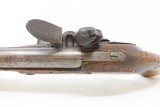 Early-1800 Antique LIEGE Martial Size FLINTLOCK Pistol .65 Caliber European Large Dutch/Belgian “Sea Service” - 9 of 17