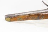 Early-1800 Antique LIEGE Martial Size FLINTLOCK Pistol .65 Caliber European Large Dutch/Belgian “Sea Service” - 17 of 17