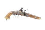 Early-1800 Antique LIEGE Martial Size FLINTLOCK Pistol .65 Caliber European Large Dutch/Belgian “Sea Service” - 2 of 17