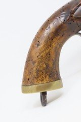 Early-1800 Antique LIEGE Martial Size FLINTLOCK Pistol .65 Caliber European Large Dutch/Belgian “Sea Service” - 3 of 17