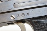 WORLD WAR 2 Imperial JAPANESE Nagoya KOKUBUNJI Type 94 Semi-Auto C&R Pistol WW II Dated “April 1943” Service Pistol w/HOLSTER - 10 of 23
