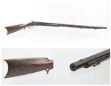 Antique IRON MOUNTED Southern Style FULL STOCK .36 c. Percussion LONG RIFLE SOUTHERN STATES Hunting/Homestead Long Rifle - 1 of 16