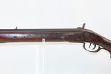 Antique IRON MOUNTED Southern Style FULL STOCK .36 c. Percussion LONG RIFLE SOUTHERN STATES Hunting/Homestead Long Rifle - 13 of 16