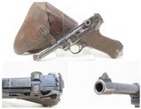 “1916” Dated WWI DWM Luger Pistol C&R P.08 9x19 The GREAT WAR Berlin German With Leather Holster Rig - 1 of 23