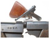 -WORLD WAR II Imperial Japanese NAGOYA Type 14 NAMBU Semi-Auto C&R PistolWorld War II Pacific Theater Sidearm w/HOLSTER