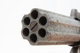 Engraved Antique .34 Cal. BAR HAMMER 6-Shot Percussion PEPPERBOX Revolver1840s 6-Shot Self Defense Revolver - 9 of 16