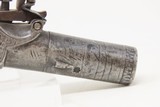 ENGRAVED Antique NOCK .46 Caliber PERCUSSION Boxlock “Pocket” Pistol LONDON Marked with BIRMINGHAM PROOFS - 18 of 18
